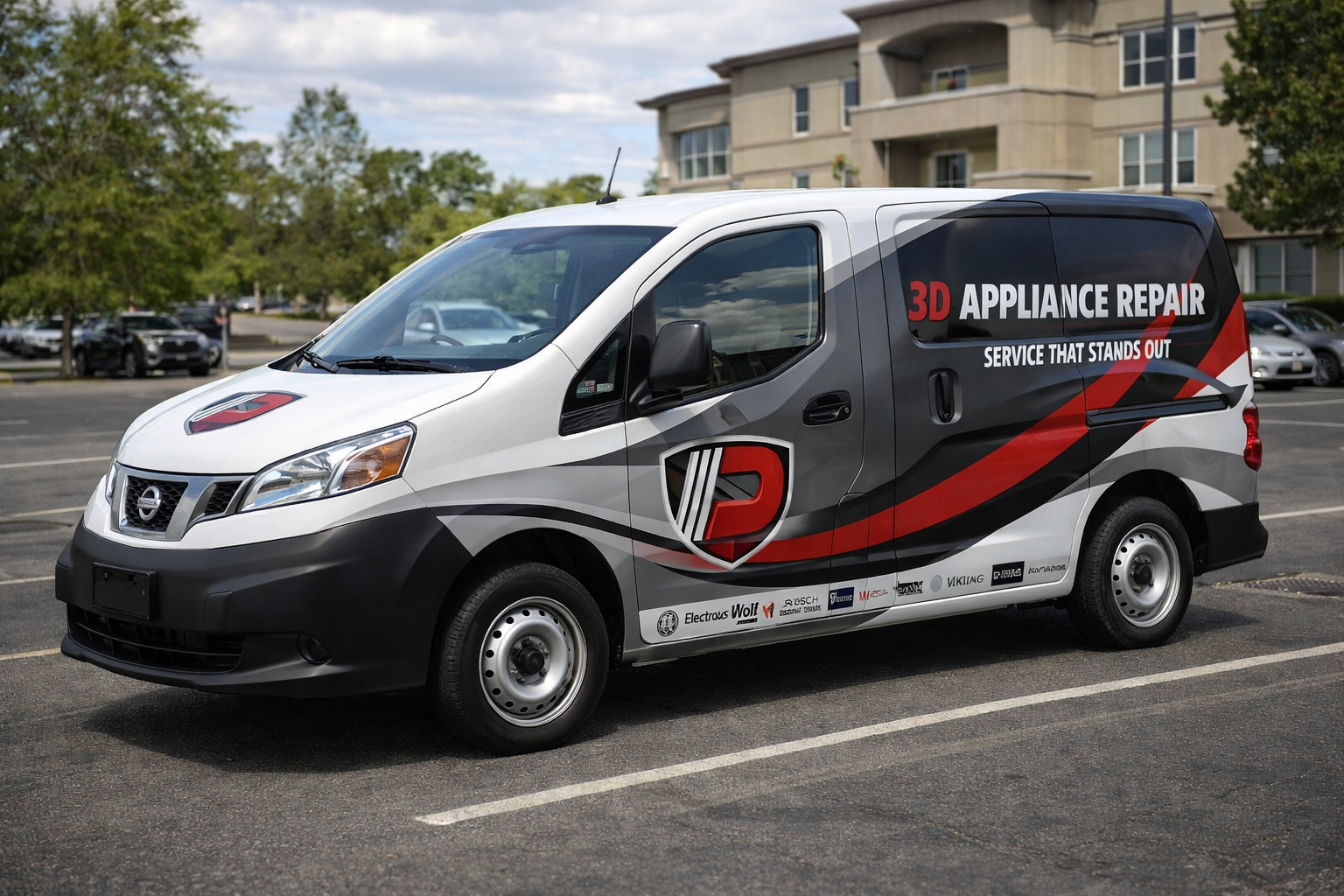 3D Appliance Repair service van